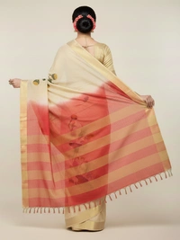 SKU0848 : Pure Khadi Cotton Saree – Handwoven, Lightweight & Breathable Fabric - Hand Wash, Yes
