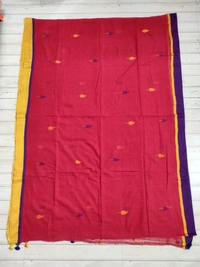 SKU0849 : Pure Khadi Cotton Saree – Handwoven, Lightweight & Breathable Fabric - Hand Wash, Yes