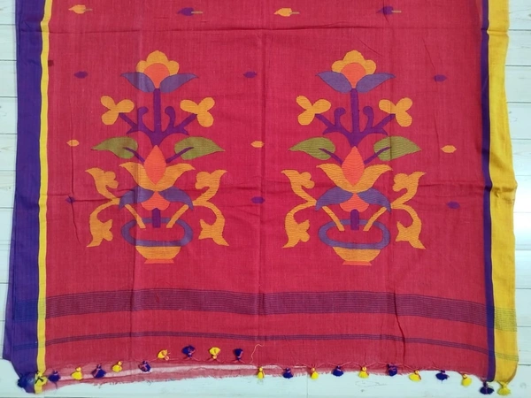 SKU0849 : Pure Khadi Cotton Saree – Handwoven, Lightweight & Breathable Fabric - Hand Wash, Yes