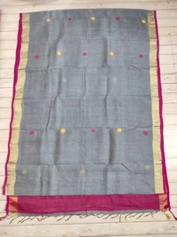 SKU0850 : Pure Khadi Cotton Saree – Handwoven, Lightweight & Breathable Fabric - Hand Wash, Yes