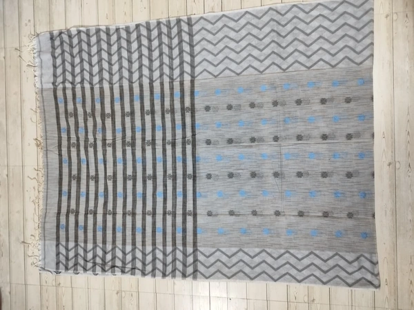 SKU0852 : Pure Khadi Cotton Saree – Handwoven, Lightweight & Breathable Fabric - Hand Wash, Yes