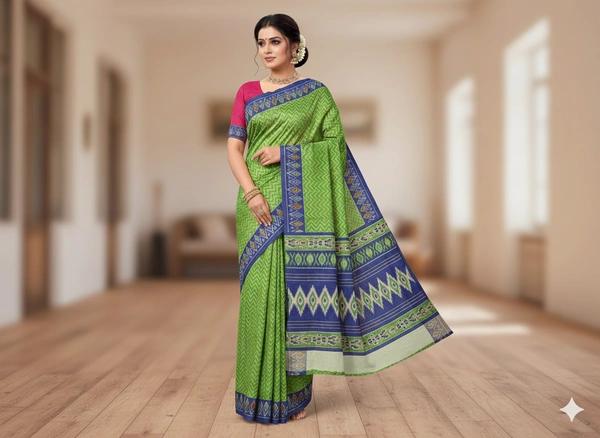SKU0859 : Mulmul Cotton Saree, Lightweight saree - Hand Wash, No