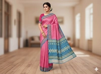 SKU0859 : Mulmul Cotton Saree, Lightweight saree - Hand Wash, No