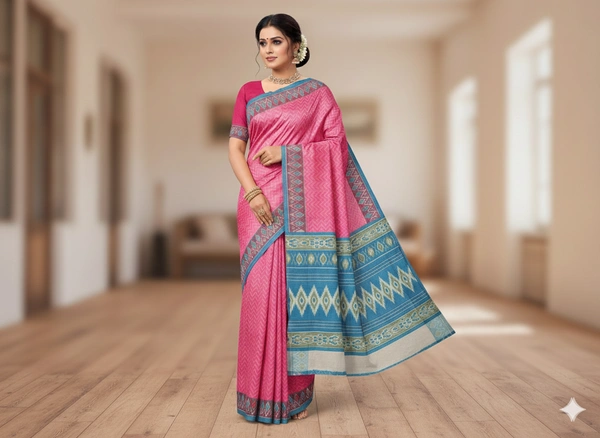 SKU0859 : Mulmul Cotton Saree, Lightweight saree - Hand Wash, No