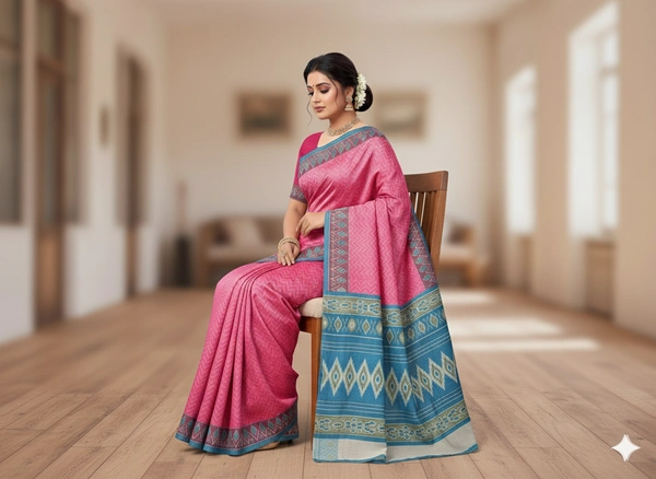 SKU0859 : Mulmul Cotton Saree, Lightweight saree - Hand Wash, No