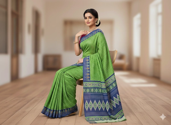 SKU0859 : Mulmul Cotton Saree, Lightweight saree - Hand Wash, No