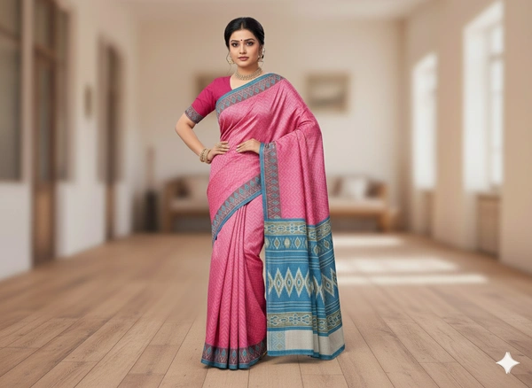 SKU0859 : Mulmul Cotton Saree, Lightweight saree - Hand Wash, No