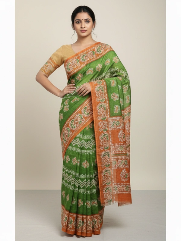 SKU0860 : Mulmul Cotton Saree, Lightweight saree - Hand Wash, No