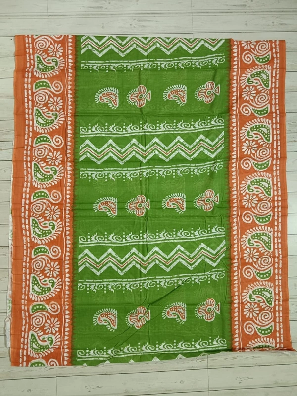 SKU0860 : Mulmul Cotton Saree, Lightweight saree - Hand Wash, No