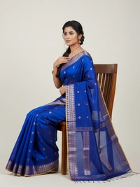 SKU-0820 : Elegant Handwoven Semi Silk Saree - Hand Wash, Yes