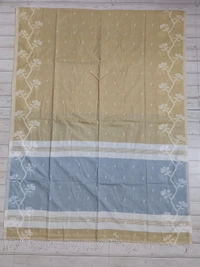 SKU0861 : Pure Khadi Cotton Saree – Handwoven, Lightweight & Breathable Fabric - Hand Wash, Yes