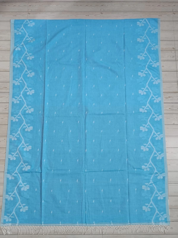 SKU0862 : Pure Khadi Cotton Saree – Handwoven, Lightweight & Breathable Fabric - Hand Wash, Yes