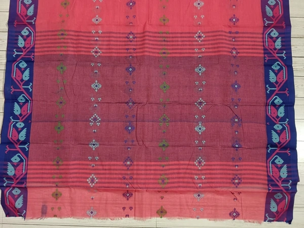 SKU0868 : Pure Cotton Saree – Bangladesi Tant ( Made in Bengal ). - Hand Wash, Yes