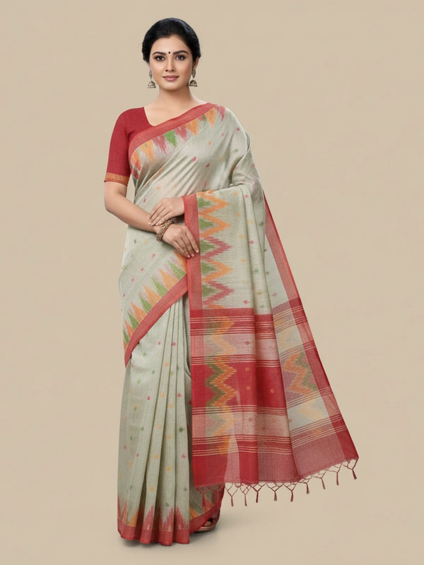 SKU0869 : Pure Handloom Cotton Saree – Handwoven, Lightweight & Breathable Fabric - Hand Wash, Yes