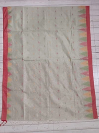 SKU0869 : Pure Handloom Cotton Saree – Handwoven, Lightweight & Breathable Fabric - Hand Wash, Yes