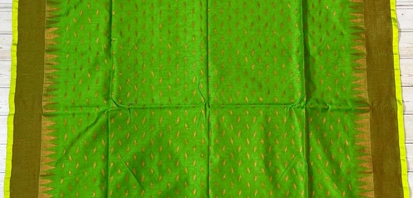 SKU-0821 : Elegant Handwoven Semi Silk Saree - Hand Wash, Yes
