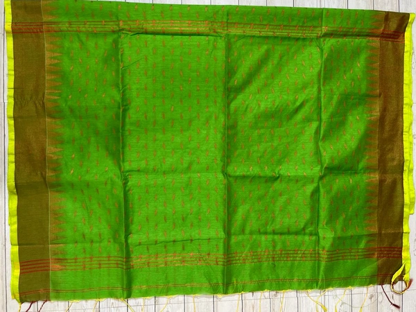 SKU-0821 : Elegant Handwoven Semi Silk Saree - Hand Wash, Yes