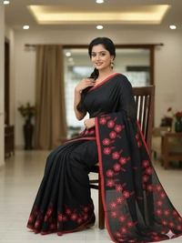 SKU0871 : Pure Cotton Saree – Bangladesi Tant ( Made in Bengal ). - Hand Wash, Yes