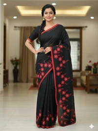 SKU0871 : Pure Cotton Saree – Bangladesi Tant ( Made in Bengal ). - Hand Wash, Yes