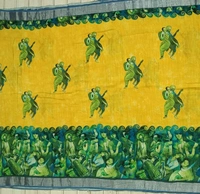 SKU0872 : Elegant Pure Linen Saree – Lightweight, Breathable & Handwoven Elegance - Hand Wash, Yes