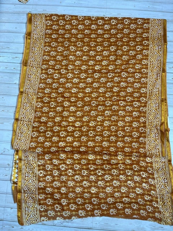 SKU0873 : Pure Chanderi Cotton – Traditional saree - Hand Wash, Yes