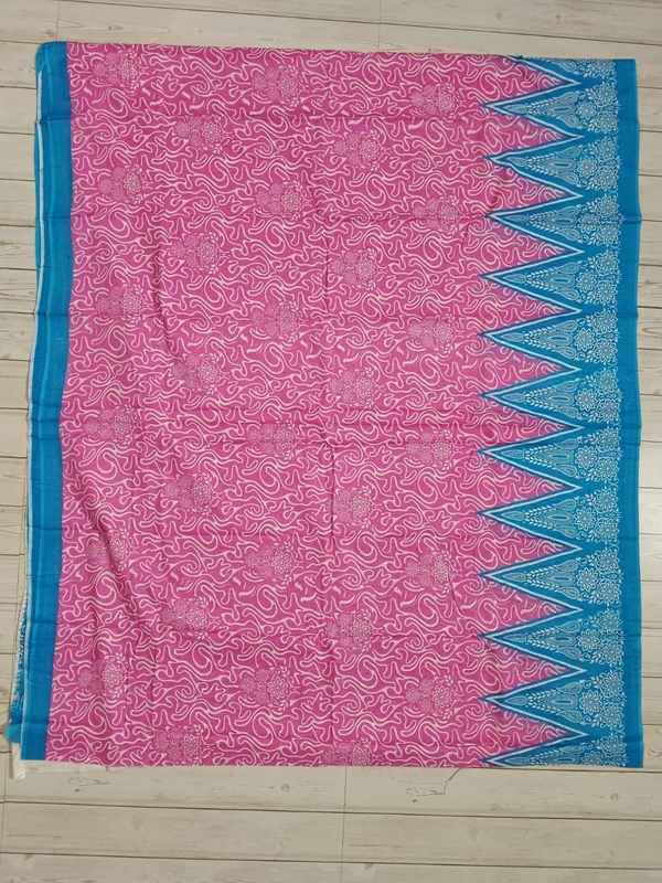 SKU0874 : Mulmul Cotton Saree, Lightweight saree - Hand Wash, No