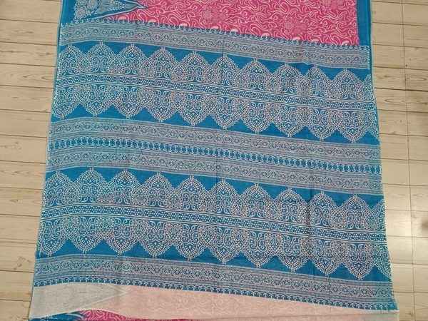 SKU0874 : Mulmul Cotton Saree, Lightweight saree - Hand Wash, No