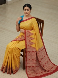 SKU0875 : Mulmul Cotton Saree, Lightweight saree - Hand Wash, No
