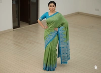 SKU0875 : Mulmul Cotton Saree, Lightweight saree - Hand Wash, No