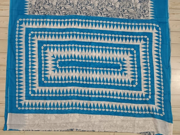 SKU0877 : Mulmul Cotton Saree, Lightweight saree - Hand Wash, No