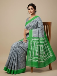 SKU0878 : Mulmul Cotton Saree, Lightweight saree - Hand Wash, No