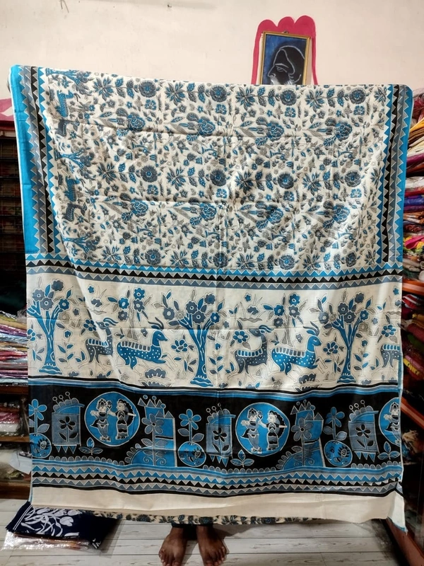 SKU0886 : Mulmul Cotton Saree, Lightweight saree - Hand Wash, No