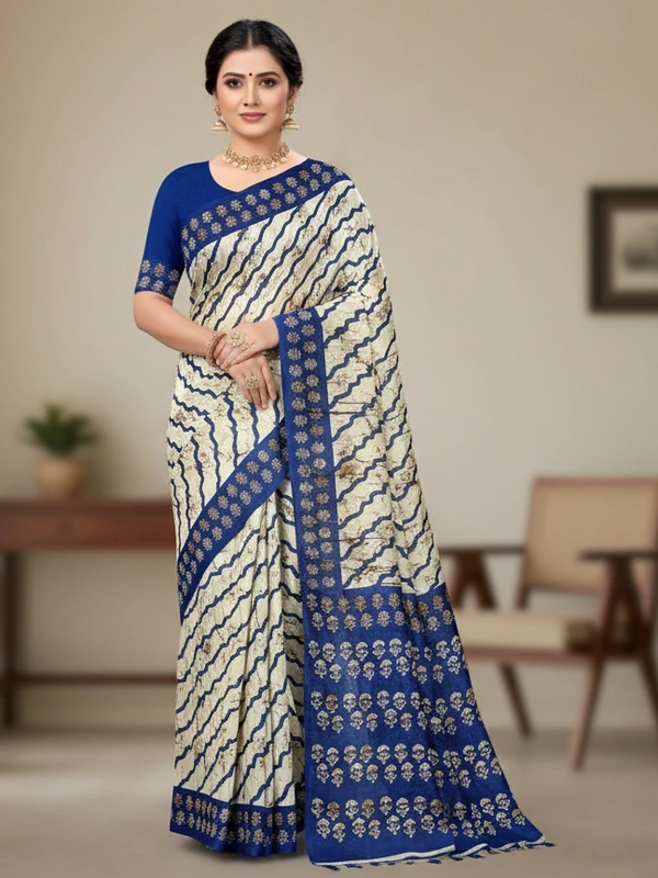 SKU0889 : Mulmul Cotton Saree, Lightweight saree - Hand Wash, No
