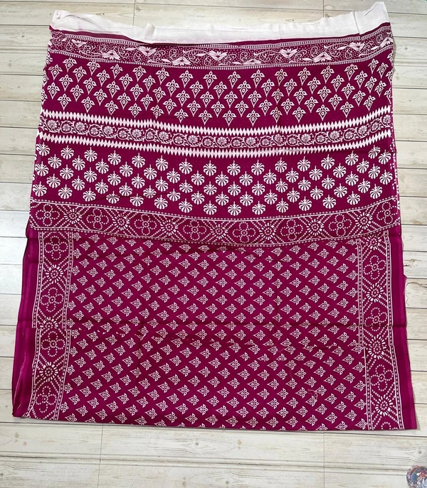 SKU1209 : Mulmul Cotton Saree, Lightweight saree - Hand Wash, No