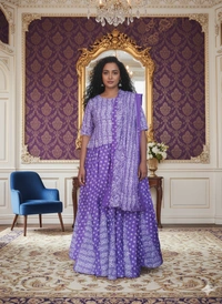 SKU1256 : GOPI DRESS | Mulmul Printed Ready to Wear Lehenga & Blouse With Dupatta for women  - Hand Wash