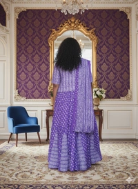 SKU1256 : GOPI DRESS | Mulmul Printed Ready to Wear Lehenga & Blouse With Dupatta for women  - Hand Wash