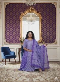 SKU1256 : GOPI DRESS | Mulmul Printed Ready to Wear Lehenga & Blouse With Dupatta for women  - Hand Wash