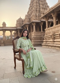 SKU1259 : GOPI DRESS | Mulmul Printed Ready to Wear Lehenga & Blouse With Dupatta for women - Hand Wash