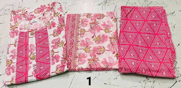 Premium Quality Cotton Kurti Pant Set 🩷❤️ - 1, M/38