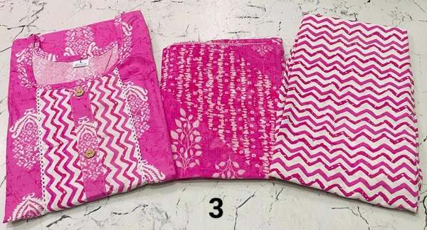 Premium Quality Cotton Kurti Pant Set 🩷❤️ - 3, M/38