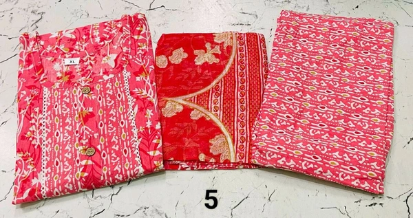 Premium Quality Cotton Kurti Pant Set 🩷❤️ - 5, L/40