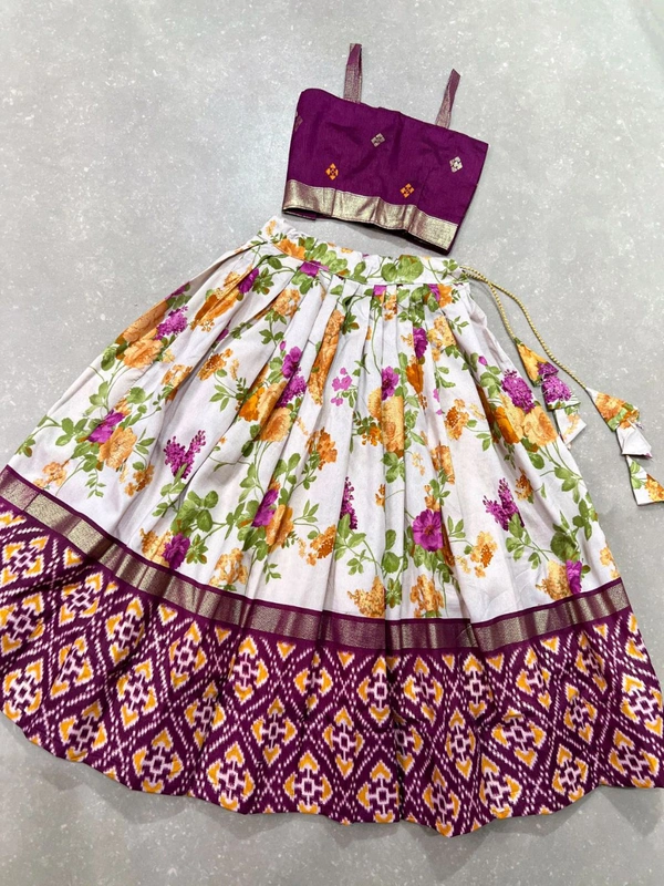 Kids Special Lehenga Choli - Purple, Free Size;