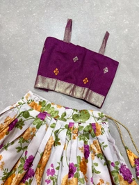 Kids Special Lehenga Choli - Purple, Free Size;