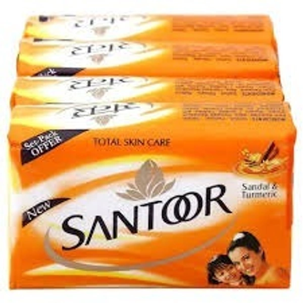 SANTOOR SOAP 3 + 1 PCS Free - 100 Gram