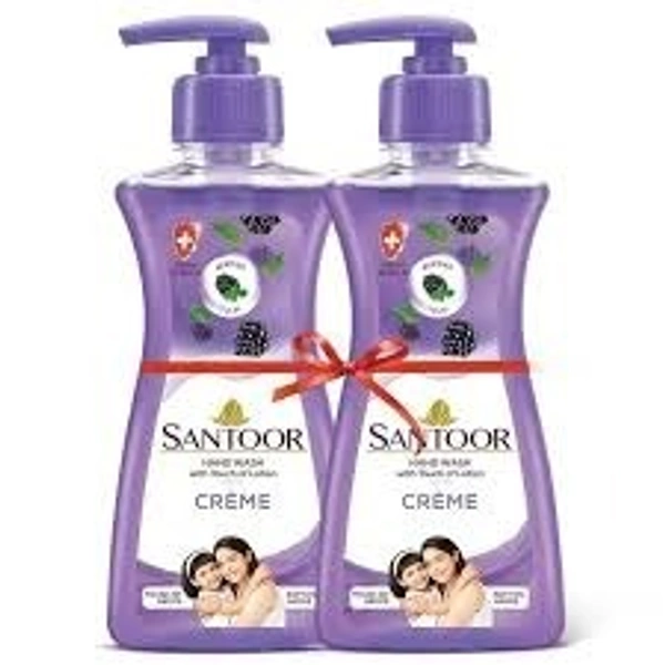 SANTOOR HAND WASH CREME 200ML (1+1) - 2 PCS