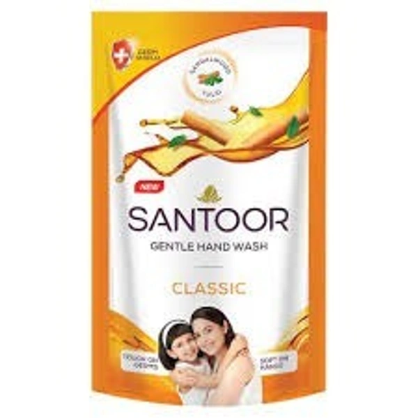 Santoor Fresh Hand Wash 675 ML - 1 Pauch