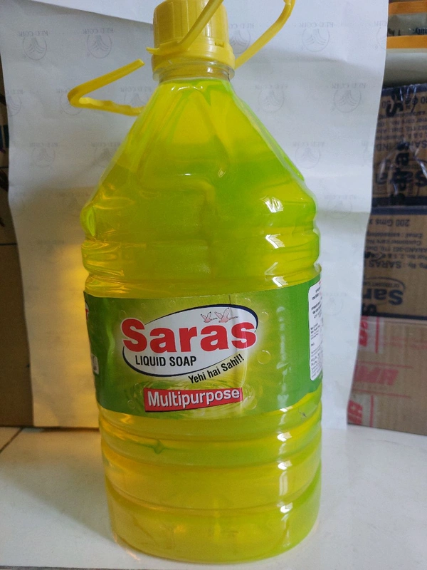 SARAS DishWash Liquid (Vasan Liquid) - 5 Ltr, Multipurpose
