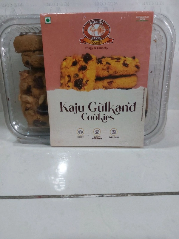 Cookies Biscuits - 300 Gm Approx, Kaju Gulkand