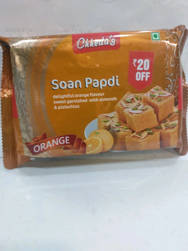 Chheda's Soan Papdi - Orange, 200 Gm