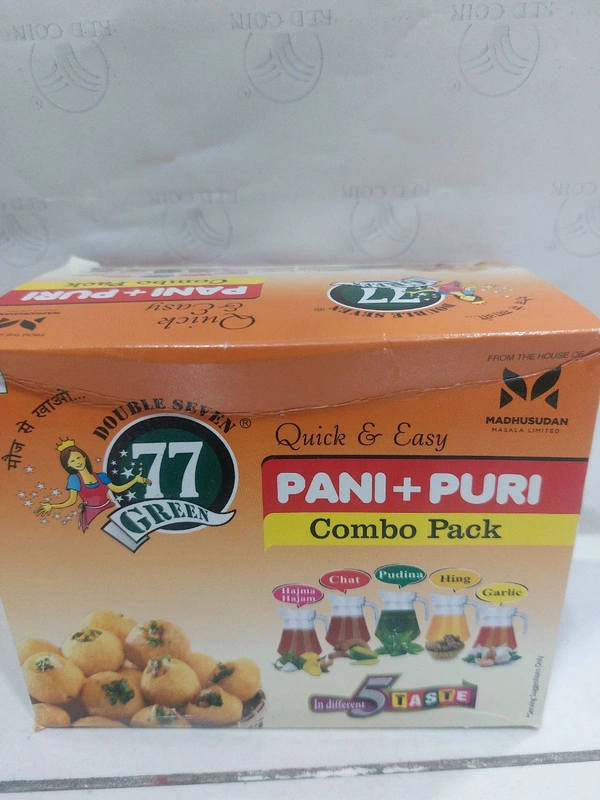Madhusudan Masala Pani puri Combo Pack  - 5 Taste, 270 Gm